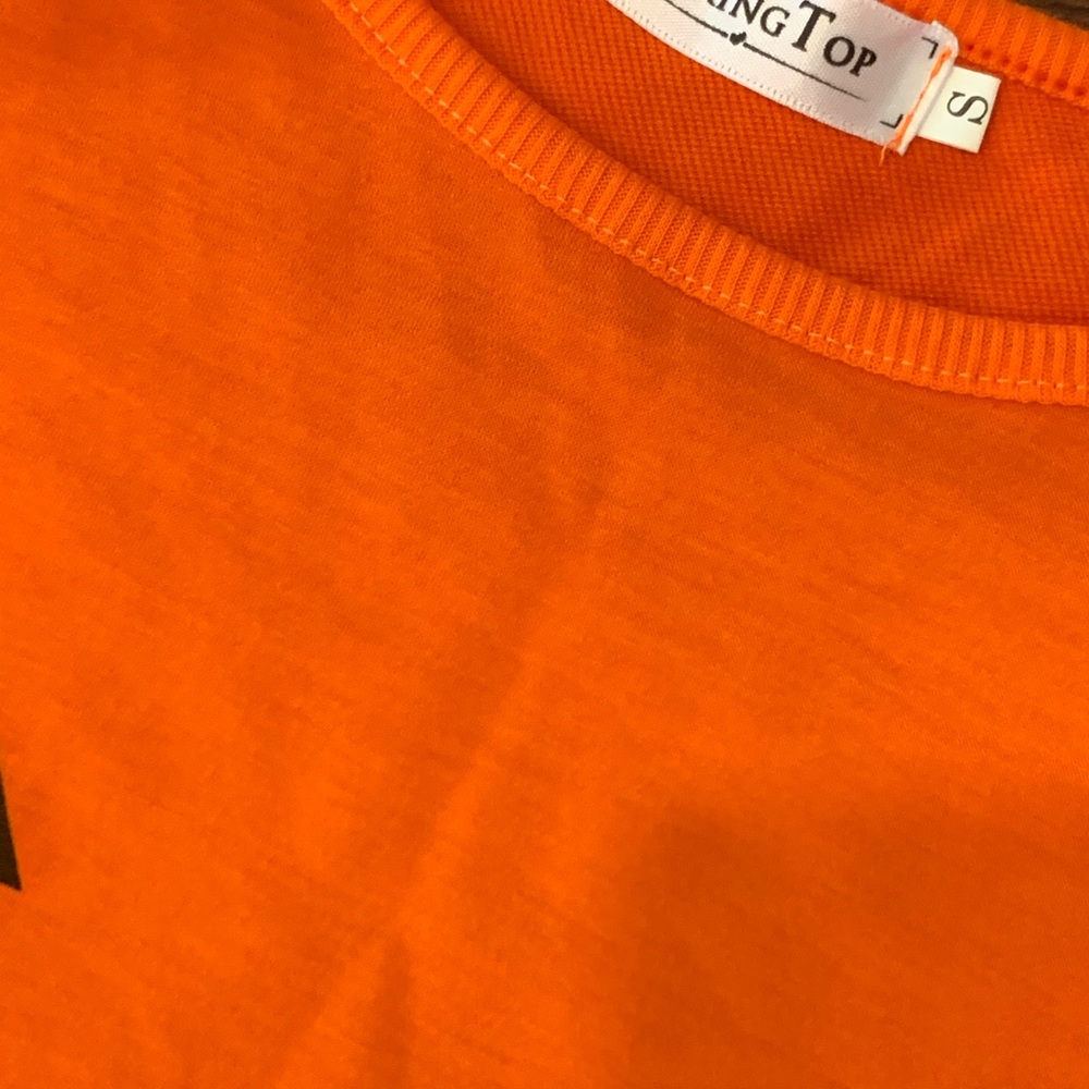 S Halloween Jack O Lantern Top - Picture 4 of 5